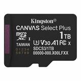 1 TB . microSDXC karta Kingston Canvas Select Plus U3, V30, A1 (r/w 150MB/s)