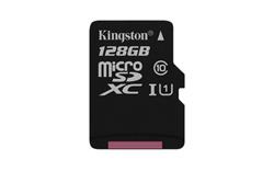 128 GB . microSDXC karta Kingston Canvas Select Class 10 UHS-I (r80MB/s, w10MB/s) bez adaptéra