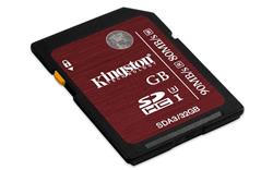 128 GB . SDXC karta Kingston . Class 10 UHS-I U3 ( r90MB/s, w80MB/s )