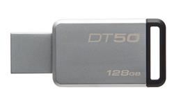 128 GB . USB 3.0 kľúč . Kingston DataTraveler 50 (Metal/Black)