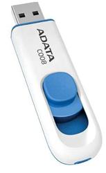 16 GB . USB kľúč . ADATA DashDrive™ Classic C008 USB 2.0, bielo-modrý