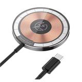 1stCOOL Qi bezdrôtová magnetická nabíjačka 15W, MagSafe kompatibilná, transparent