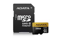 256 GB . microSDHC/SDXC UHS-II U3 karta ADATA class 10 Ultra High Speed + adaptér