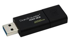256 GB . USB 3.0 kľúč. Kingston DataTraveler 100 G3 ( r130MB/s, wMB/s )