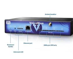 2N VoiceBlue Next 4xGSM Cinterion, PoE, Adapter:12V WW plug