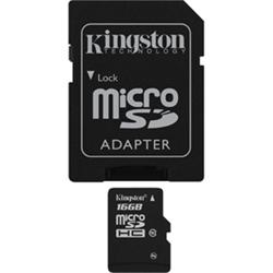 32 GB . microSDHC karta Kingston Class 4 (r/w 4MB/s) + adaptér