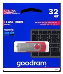 32 GB . USB 3.0 kľúč . GOODDRIVE Twister červená