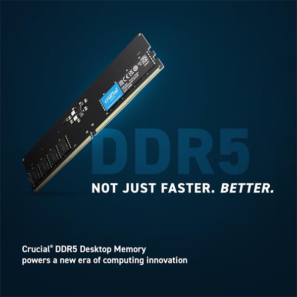 32GB DDR5 4800MHz CL40 UDIMM Crucial
