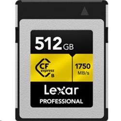 512GB Lexar® Professional CFexpress™ Type-B card, up to 1750MB/s read 1000MB/s write