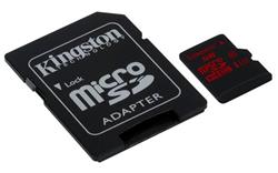 64 GB . microSDXC karta Kingston Class U3 UHS-I + adapter (90R/80W)