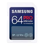 64 GB . SDXC karta Samsung PRO ULTIMATE Class 10 (U3 V30), ( r200NB/s, w130MB/s)