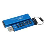 64 GB . USB 3.0 kľúč . Kingston Keypad DT2000, 256bit AES Hardware Encrypted ( r135 MB/s, w40 MB/s )