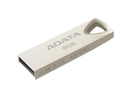 8 GB . USB kľúč . ADATA DashDrive™ Value UV210 USB 2.0, kovová (odolný voči nárazom)
