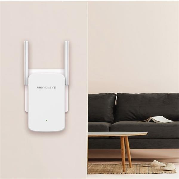 AC1200 Wi-Fi Range Extender SPEED: 300 Mbps at 2.4 GHz + 867 Mbps at 5 GHz SPEC: 2× Fixed External Antennas, Wall Plugg
