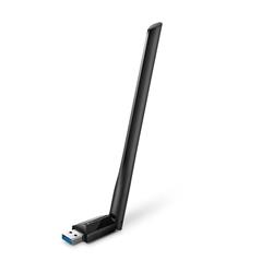 AC1300 High Gain Dual Band Wi-Fi USB Adapter SPEED: 867 Mbps at 5 GHz, 400 Mbps at 2.4 GHz SPEC: 1× High Gain External A