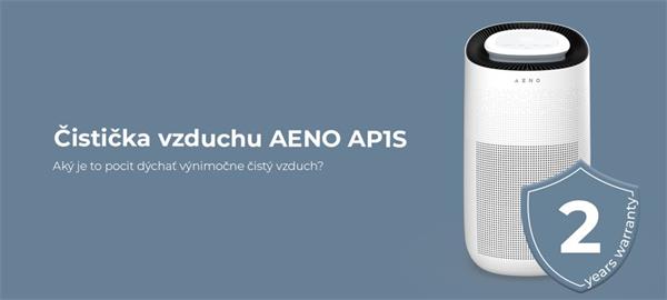 AENO Čistička vzduchu AP1S - SMART,60 m2, CADR 450 m3/h, CARBON & HEPA H13, UV lampa, WIFI
