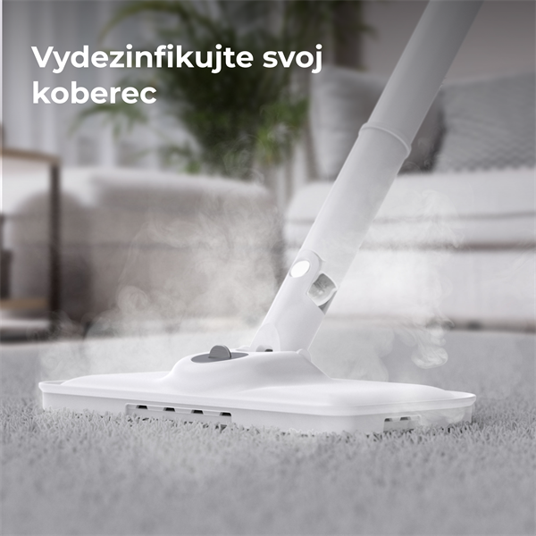 AENO Multifunkčný parný mop SM1 - 1200W, 110°C, 3bary, 380ml, 5m, Aroma olejček/dezinfekcia