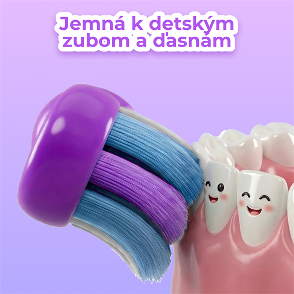 AENO Náhradné hlavice ADBTH9V na Sonické detské kefky DB9V, fialová farba, 2ks, DuPont štetiny