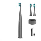 AENO sonická zubná kefka DB10G, farba šedá, 5 módov, 3 náhradné hlavice, batéria 1400 mAh, 48600 ot/min, 90 dní bez nab.