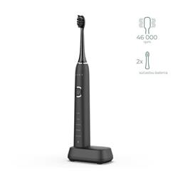 AENO sonická zubná kefka DB6, Čierna, 2 hlavice kefky, DUPONT, 46000 rpm, 5 módov