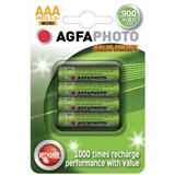 AgfaPhoto nabíjacie NiMH batérie 1.2V, AAA, 900mAh, blister 4ks