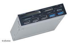 AKASA AK-ICR-17, 3.5" Interna Multi Memory čítačka kariet 6v1 s USB 3.0