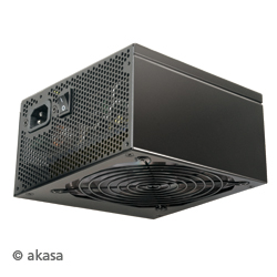 Akasa PT050FG-BKEU - 500W, Bk 12cm Fan (20+4 Pin Conn) PCIE 2.0,