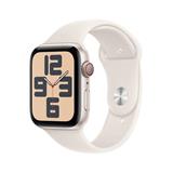 Apple Watch SE GPS 44mm Starlight Aluminium Case with Starlight Sport Band - S/M