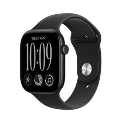Apple Watch Series 12 GPS 42mm Black Aluminium Case with Black Sport Band - S/M