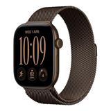 Apple Watch Series 12 GPS 46mm Dark Bronze Aluminium Case with Dark Bronze Milanese Loop - S/M