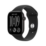 Apple Watch Series 12 GPS + Cellular 42mm Black Aluminium Case with Black Sport Band - S/M