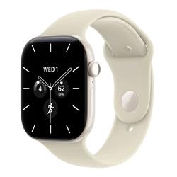 Apple Watch Series 12 GPS + Cellular 46mm Pearl White Ceramic Case with Sand Sport Band - S/M