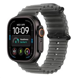 Apple Watch Ultra 4 GPS + Cellular 49mm Black Titanium Case with Translucent Black Ocean Band