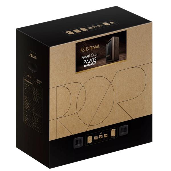 ASUS ProArt PA602 Wood Edition Retro Brown Tempered Glass skrinka E-ATX