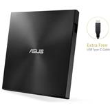 ASUS SDRW-08U9M-U external ultraslim DVD-RW USB-C/A, čierna