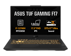 ASUS TUF Gaming FX707ZC4-HX032, i7-12700H, 17.3˝ 1920x1080 FHD, RTX3050/4GB, 16GB, SSD 1TB, FDOS
