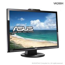 ASUS VK266H 26"W LCD 1920 x 1200 20000:1 2ms 300cd Repro Cam čierny