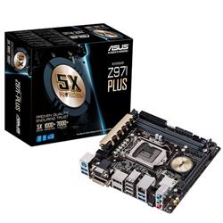 ASUS Z97I-PLUS soc.1150 Z97 DDR3 mITX PCIe SATA6 D-Sub DVI HDMI DP