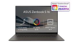 ASUS Zenbook S16 OLED UM5606WA-OLED221X, AI 9 - HX 370, 16.0˝ 2880 x 1800/Touch, UMA, 32GB, SSD 1TB, W11Pro, 50TOPS