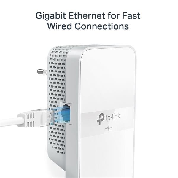 AV1000 Gigabit Powerline AC1200 Wi-Fi Kit KIT: 1× TL-WPA7617 + 1× TL-PA7017P TL-WPA7617: SPEED: 300 Mbps at 2.4 GHz + 86
