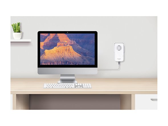 AV1300 Gigabit Passthrough Powerline Starter Kit KIT: 2× TL-PA8010P SPEED: 1300 Mbps Powerline SPEC: Qualcomm CPU, 1× Gi