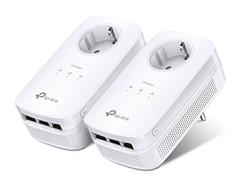 AV1300 Gigabit Passthrough Powerline Starter Kit KIT: 2× TL-PA8030P SPEED: 1300 Mbps Powerline SPEC: Qualcomm CPU, 3×