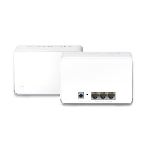 AX1800 Whole Home Mesh Wi-Fi 6 System SPEED: 574 Mbps at 2.4 GHz + 1201 Mbps at 5 GHz SPEC: Internal Antennas, 3× Gigabi