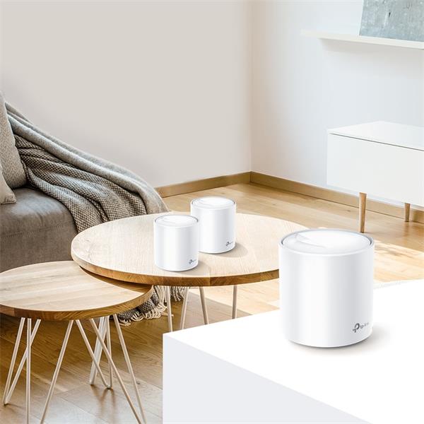 AX5400 Whole Home Mesh Wi-Fi 6 Unit SPEED: 574 Mbps at 2.4 GHz + 4804 Mbps at 5 GHz SPEC: 4× Internal Antennas, 2× Gigab