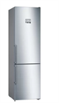 BOSCH_Voľne stojaca chladnička s mrazničkou dole 204 x 60 cm Nerez s povrchom AntiFingerPrint, Séria 6