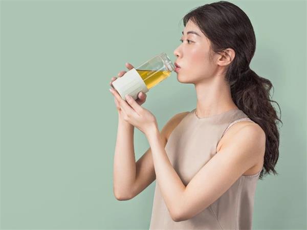 BUYDEEM Prenosná sklenená čajová fľaša 350 ml, model CD1008, farba útulná zelená