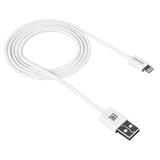 Canyon CNE-CFI1W, 1m kábel Lightning/USB, bez Apple certifikácie MFi, biely