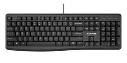 Canyon CNE-CKEY5-US drôtová klávesnica, USB, 104/12 multimed. klávesov, EN, čierna