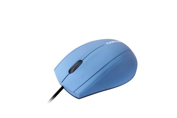 Canyon CNE-CMS05BX, optická myš, USB, 1000 dpi, 3 tlač, eco balenie, svetlo-modrá