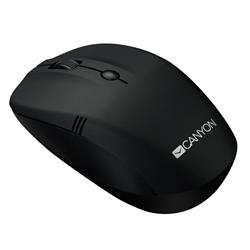 Canyon CNE-CMSW03B, Wireless optická myš, USB, 1000/1200/1600 dpi, 2x AAA, dlhá výdrž, čierna